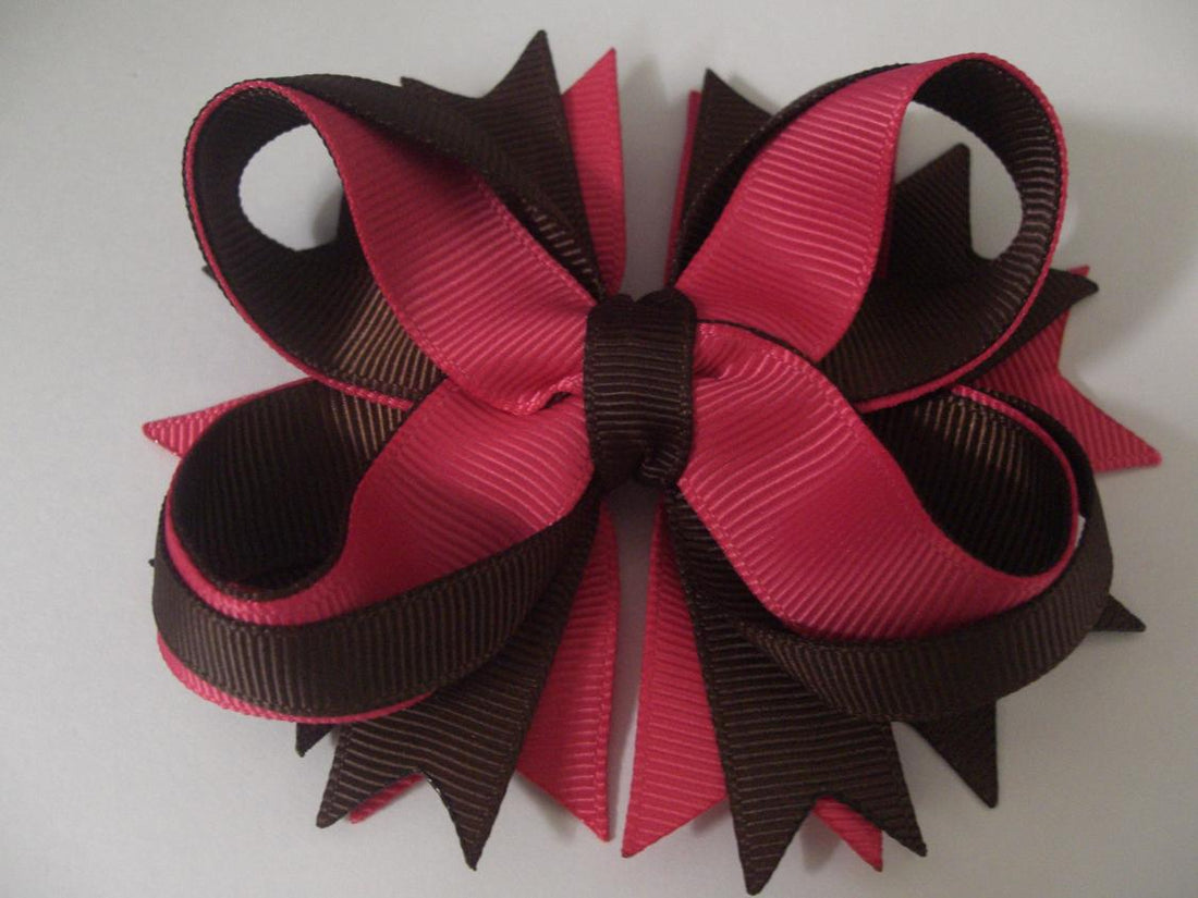 How to make a twisted boutique bow with 16mm grosgrain ribbon