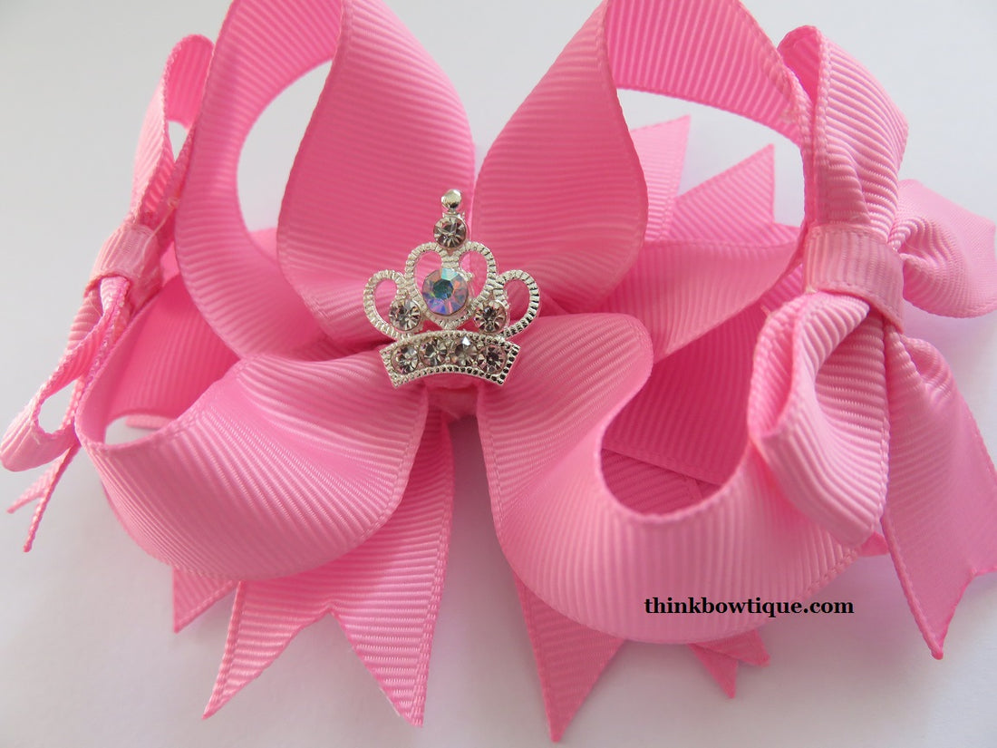 How to make a bow tie hair bow with tails