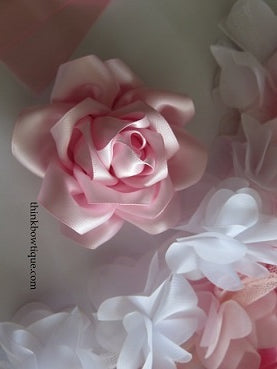 Make Satin ribbon Roses
