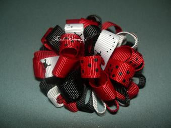 How to make puffy loopy bow with grosgrain ribbon