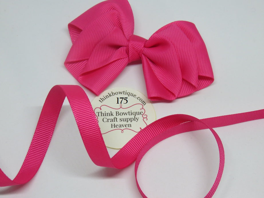 175 Shocking pink grosgrain ribbon Australia supplier