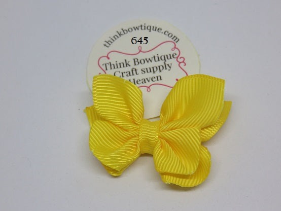 645 Yellow - daffodil Grosgrain ribbon Australia