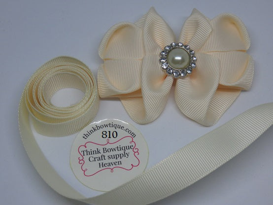810 Ivory grosgrain ribbon Australia