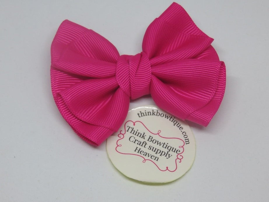 Make a Amelia ribbon bow with Azalea grosgrain