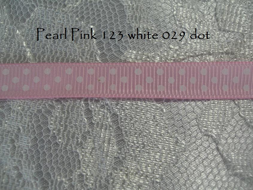 9mm Swiss dots printed grosgrain ribbon 5 metres ALL colours