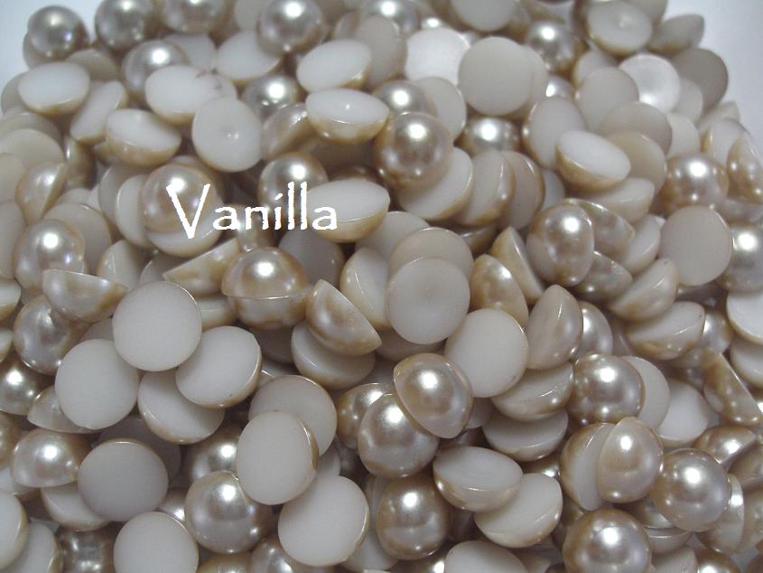 10mm Flat back pearls Pack 50