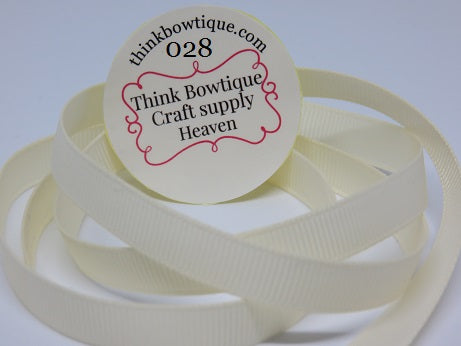 028 Antique white grosgrain ribbon Australia