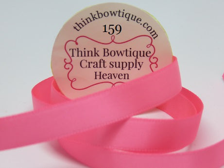 159 Passion pink Double sided satin ribbon Australia