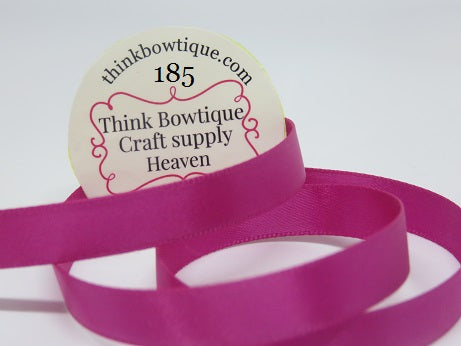 185 Raspberry rose Double sided satin ribbon Australia