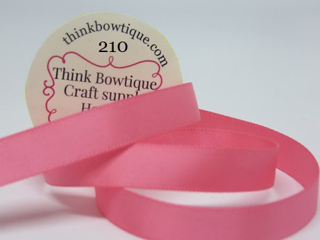 210 Coral rose Double sided satin ribbon Australia
