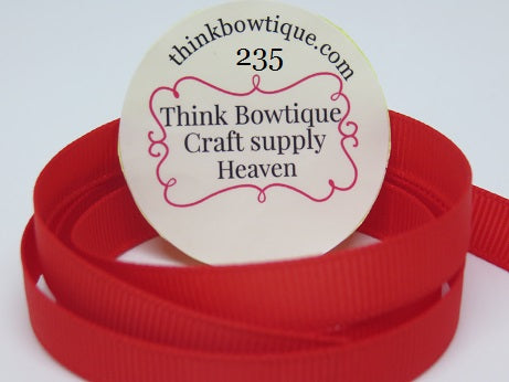 235 Poppy red Grosgrain ribbon Australia