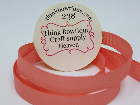 238 Light Coral Grosgrain ribbon Australia