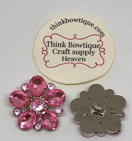 25mm Rhinestone flower button Australia