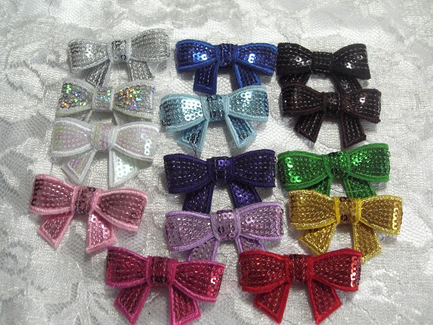 4.5cm Sequin Bows