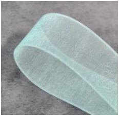 314 Aqua 25mm Organza ribbon