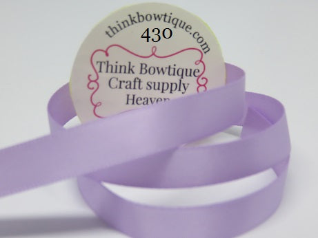 430 Light orchid Double sided satin ribbon Australia