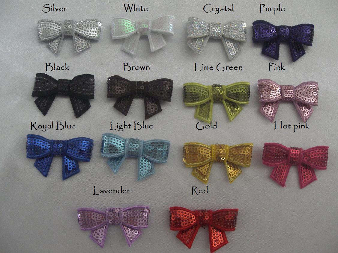 4.5cm Sequin Bows