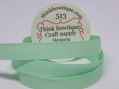513 Pastel Green Grosgrain ribbon Australia