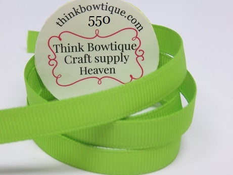 550 Apple green Grosgrain ribbon Australia