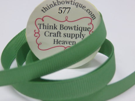 577 Sage green Grosgrain ribbon Australia