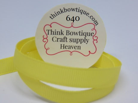 640 Lemon Grosgrain ribbon Australia