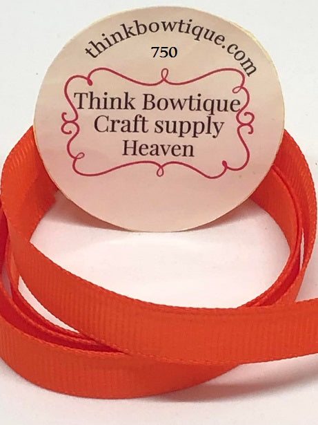 750 Torrid Orange Grosgrain ribbon Australia