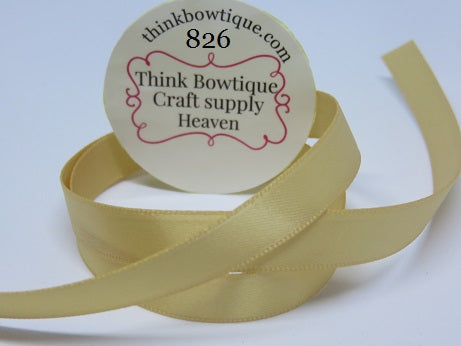 826 Raw silk Double sided satin ribbon Australia