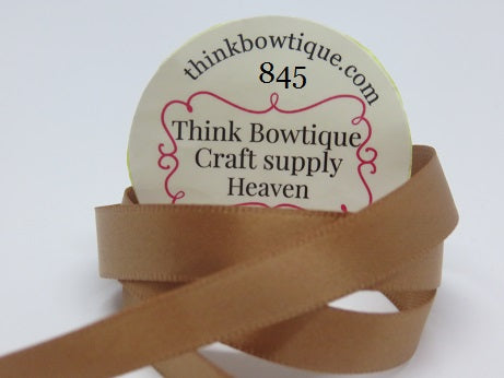 845 Chipmunk Double sided satin ribbon Australia