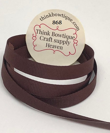 868 Cappuccino Grosgrain ribbon Australia