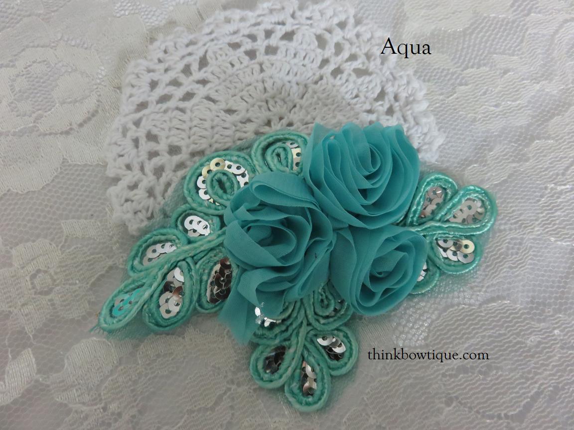 Applique sequin flowers