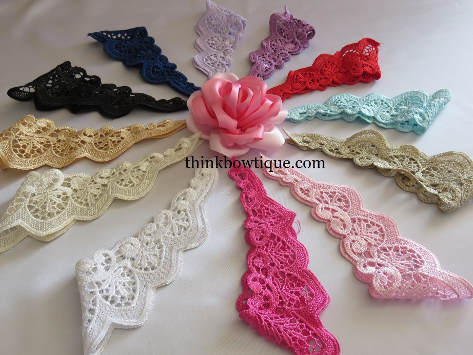 Lace Flutter trim pack of 2