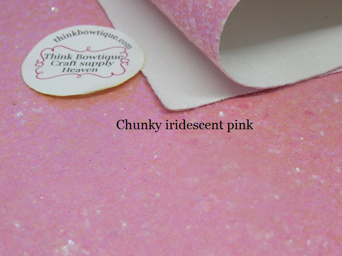 Chunky Glitter faux leatherette sheets