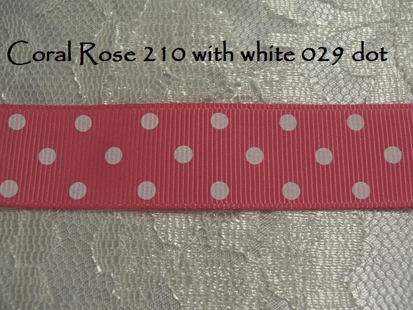 22mm - 7/8 2 colour printed grosgrain 5 metres ALL COLOURS