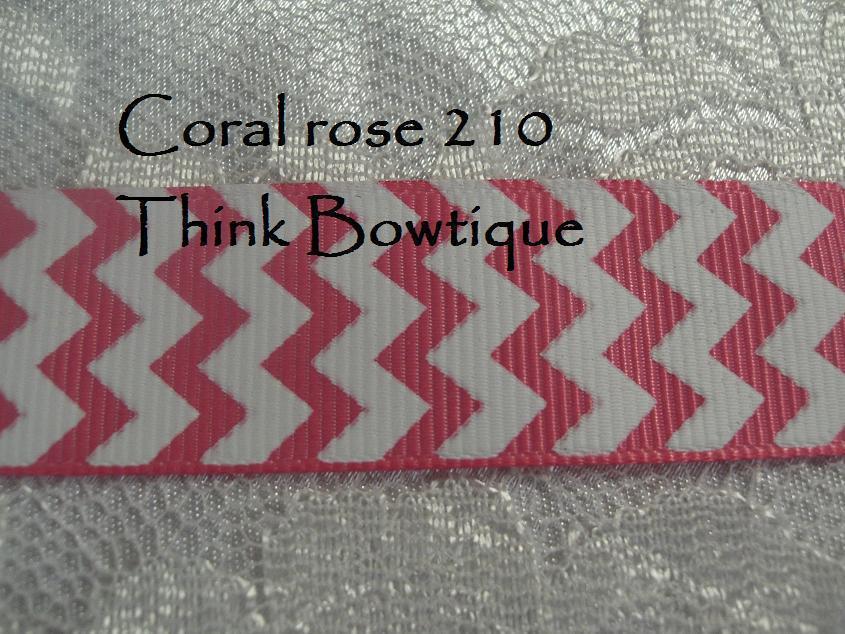 22mm - 7/8 chevron printed grosgrain ribbon 45 metres rolls