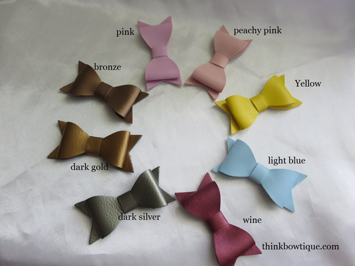 Faux Leather bows Australia