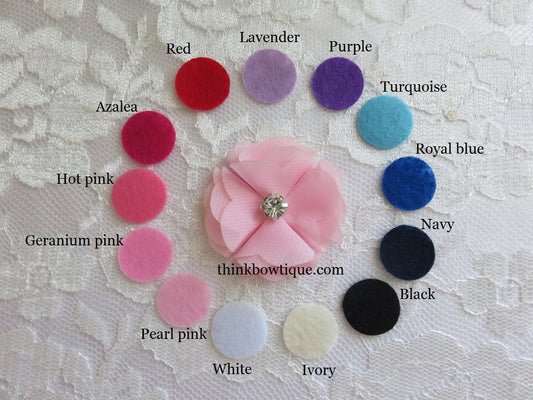 1.8 cm felt circles pk 25