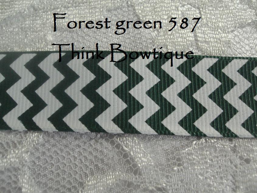 22mm - 7/8 chevron printed grosgrain ribbon 5 metres ALL COLOURS