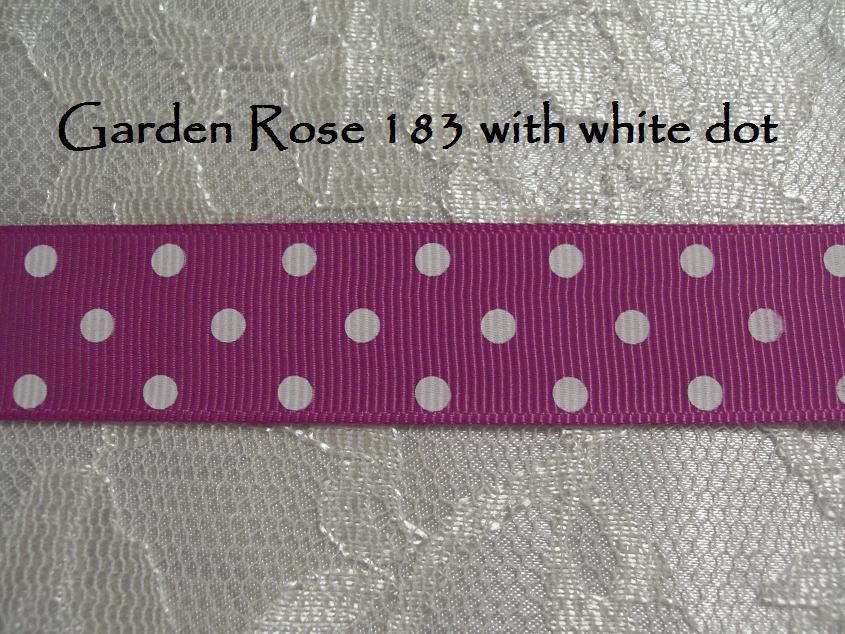 22mm - 7/8 2 colour printed grosgrain 5 metres ALL COLOURS