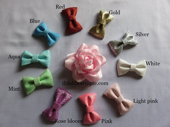 7cm Glitter bows Australia