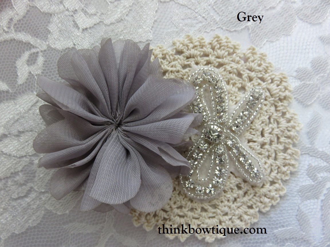 Ruffled chiffon ballerina flower