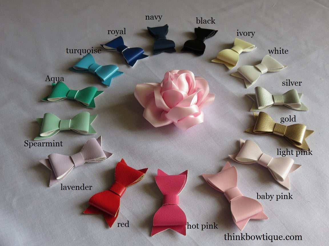 Faux Leather bows Australia