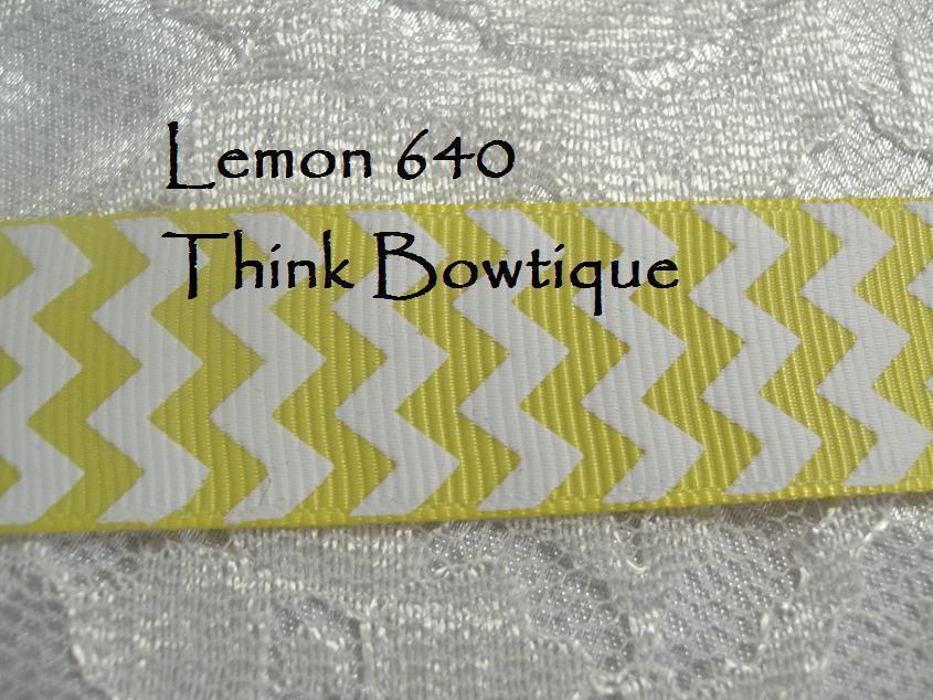 9mm - 3/8 chevron printed grosgrain ribbon 45 metres ALL colours