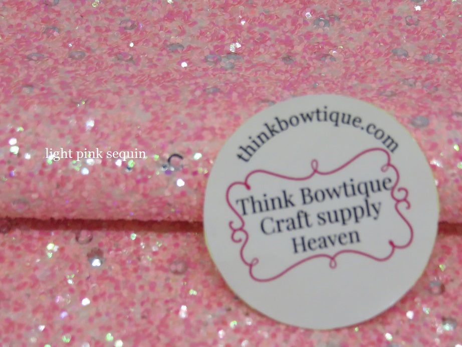 Chunky Glitter faux leatherette sheets