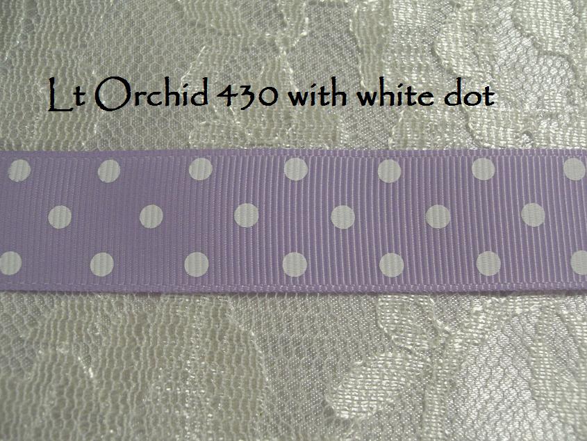 9mm Swiss dots printed grosgrain ribbon 5 metres ALL colours