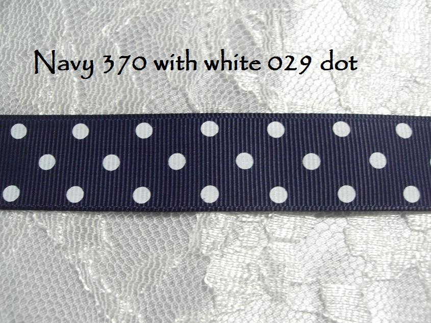 22mm - 7/8 2 colour printed grosgrain 5 metres ALL COLOURS