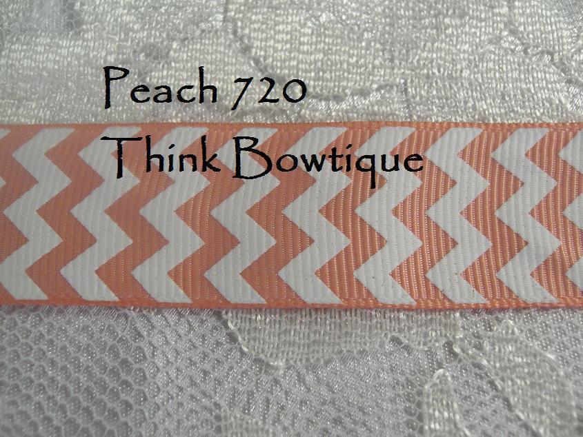 22mm - 7/8 chevron printed grosgrain ribbon 45 metres rolls