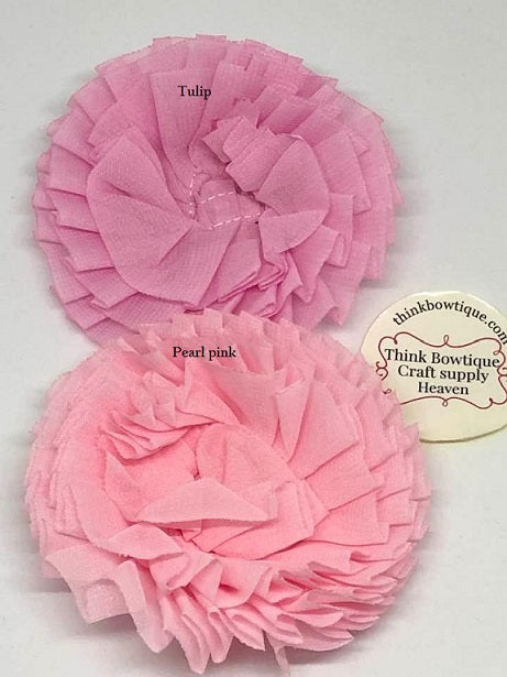 Parisian chiffon flower NO CENTRE