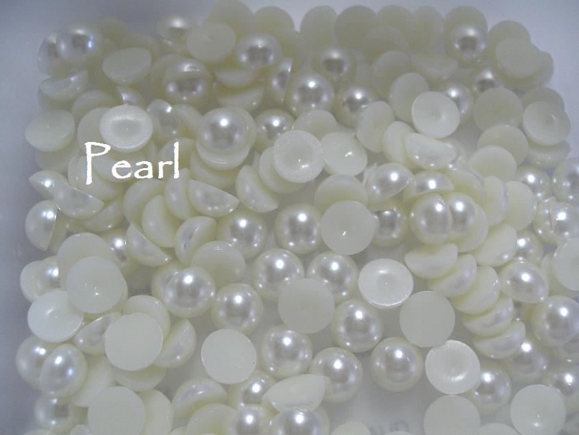 Pearl 8mm Flat back pearls Pack 50 Australia