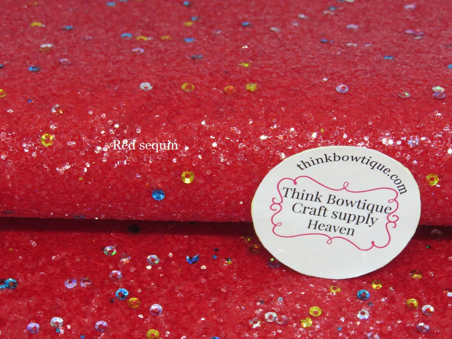 Chunky Glitter faux leatherette sheets