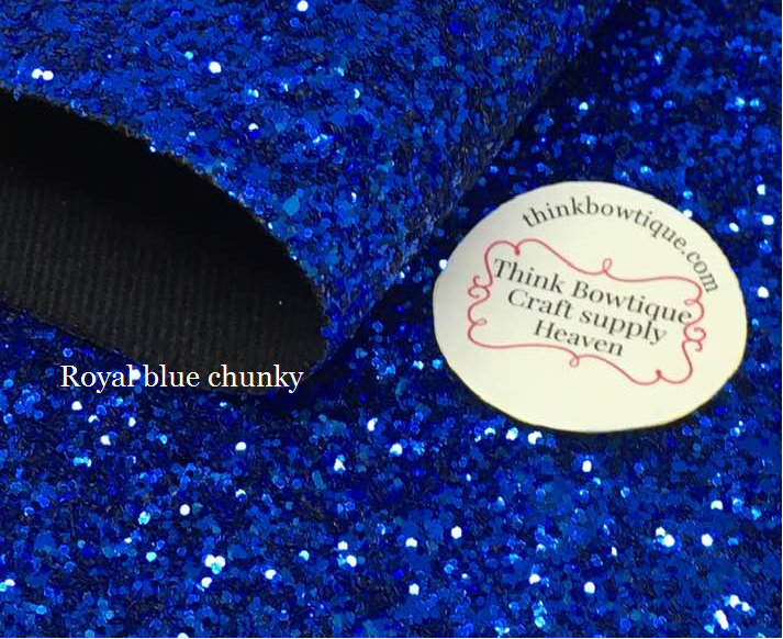 Chunky Glitter faux leatherette sheets